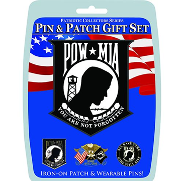 U.S Military Pin and Patch Gift Set - POW-MIA