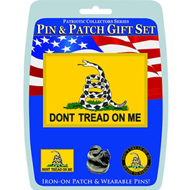 U.S Military Pin and Patch Gift Set - Dont Tread On Me