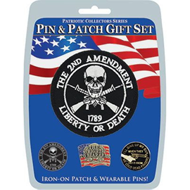 U.S Military Pin and Patch Gift Set - 2nd Amendment