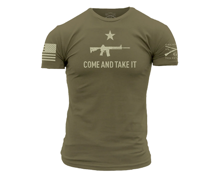 Grunt Style Come and Take It 2A Edition T-Shirt - Military Green 