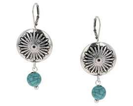 Montana Silversmiths® Sunburst Turquoise Attitude Earrings