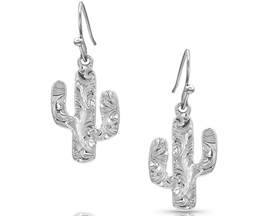 Montana Silversmiths® Desert Full Moon Cactus Earrings
