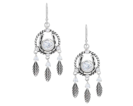 Montana Silversmiths® Horseshoe Feather Dreams Earrings