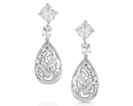 Montana Silversmiths® Moonlight Garden Crystal Earrings
