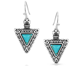 Montana Silversmiths® Established Strength Turquoise Earrings