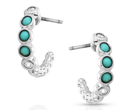Montana Silversmiths® Turquoise Tranquility Crystal Earrings