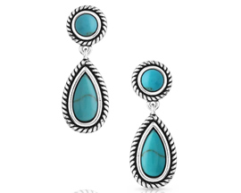 Montana Silversmiths® Tranquil Waters Turquoise Earrings