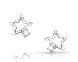 Montana Silversmiths® Single Star Crystal Earrings