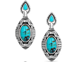 Montana Silversmiths® Blue Mesa Turquoise Earrings