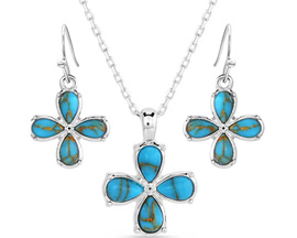 Montana Silversmiths® Wildflower Turquoise Jewelry Set