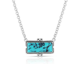 Montana Silversmiths® Looking Glass Turquoise Necklace