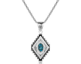 Montana Silversmiths® Diamond Of The West Turquoise Necklace