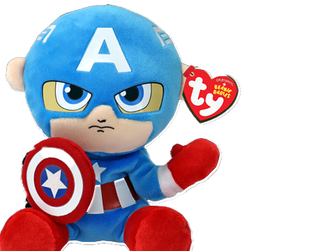 TY Beanie Baby Captain America