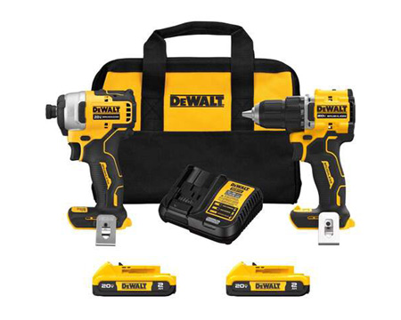 DeWalt® 20V Max Atomic Cordless Brushless 2 Tool Compact Drill & Impact Driver Kit