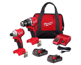 Milwaukee® M18 Compact Cordless Brushless 2 Tool Combo Kit