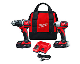 Milwaukee® M18 Cordless Brushed 2 Tool Drill/Driver & Impact Driver Kit