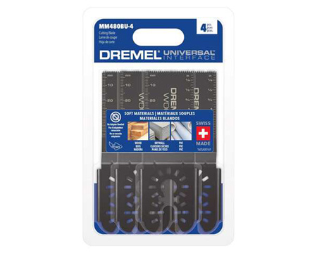 Dremel® 2 in. High Carbon Steel Flush Cut Oscillating Blade Set - 4 Pk