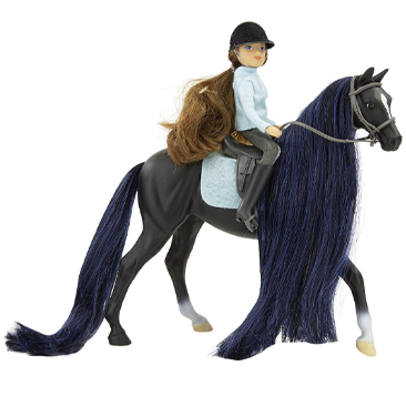 Breyer Horses Freedom Series Horse and English Rider SetJet and Charlette - Thoroughbred and English