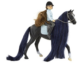 Breyer Horses Freedom Series Horse and English Rider SetJet and Charlette - Thoroughbred and English