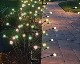Flexible Solar Colorful LED Light Bulb Branches