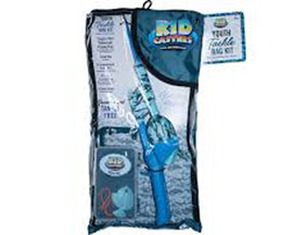 ProFishiency® Kid Casters 29.5 in. Blue Camo Youth Tackle Bag Kit