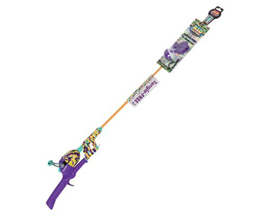 ProFishiency® Kid Casters 34 in. Fish Camo Tangle-Free Combo - Neon