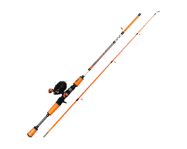 ProFishiency® Hi-Viz 60 in. Premium Micro Medium-Light Spincast Combo - Orange