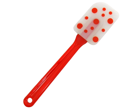 Starfrit® Silicone Spatula, Polka Dot Design 