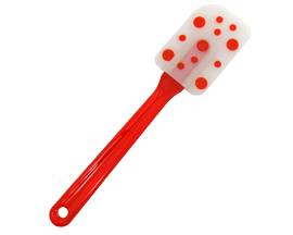 Starfrit® Silicone Spatula, Polka Dot Design 