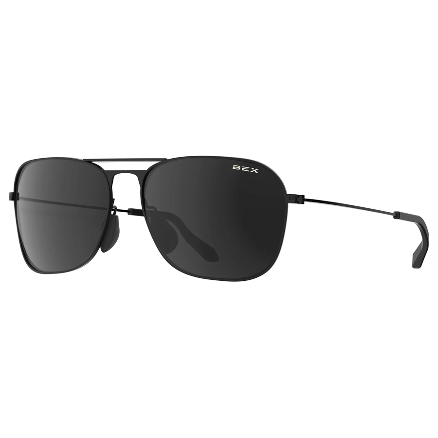 BEX® Ranger Full Metal Aviator Sunglasses - Black / Grey