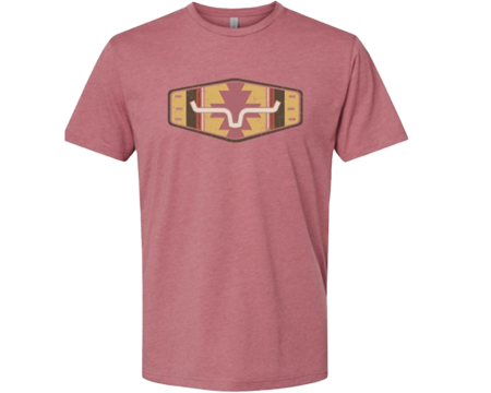 Kimes Ranch Men's Aztec Weave T-Shirt - Heather Mauve