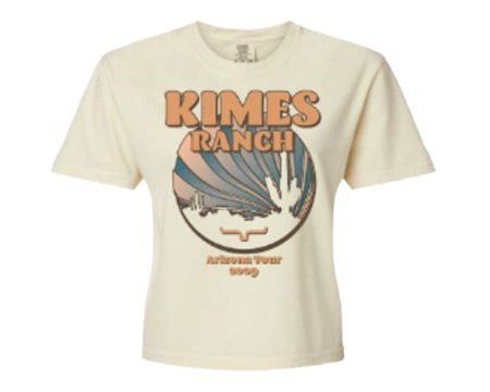 Kimes Ranch Ladies Psyche Crop T-Shirt - Ivory