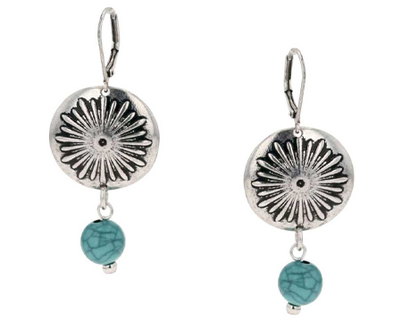 Montana Silversmiths® Sunburst Turquoise Attitude Earrings