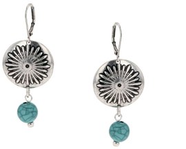 Montana Silversmiths® Sunburst Turquoise Attitude Earrings