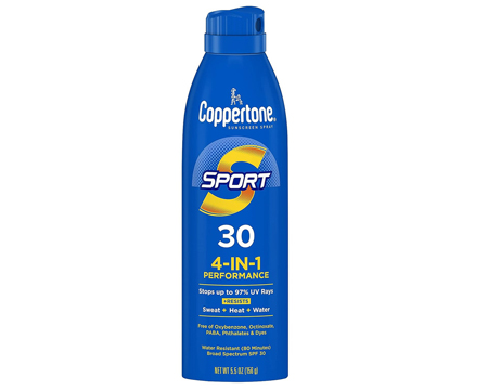 Coppertone Sport 4-in-1 Performance Sunscreen Spray 