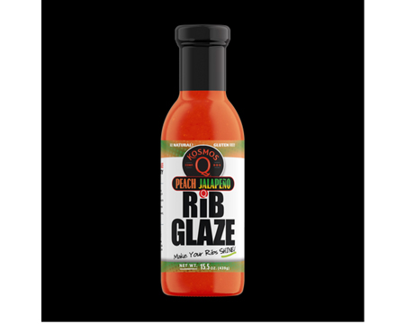 Kosmos Peach Jalepeno Rib Glaze 15.5 oz