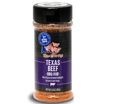 Three Little Pigs Texas Beef BBQ Rub 6.6 oz