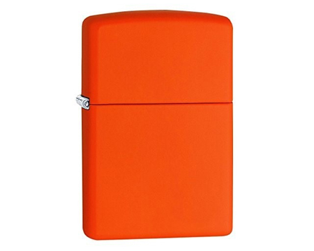 Zippo® Orange Matte Pocket Lighter