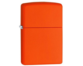 Zippo® Orange Matte Pocket Lighter