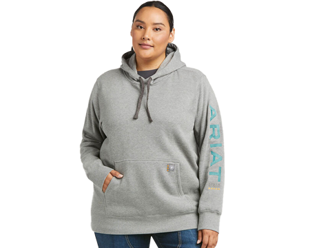 Ariat  Women's  Rebar Graphic Hoodie - Gray