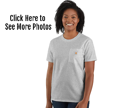 Carhartt WOMEN'S LOOSE FIT HEAVYWEIGHT SHORT-SLEEVE POCKET T-SHIRT 