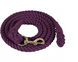 Mustang Basic Cotton Lead Rope 3/4" White