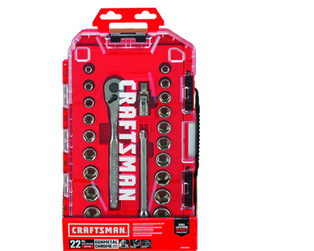 Craftsman Socket/Ratchet Set 3/8" 22p