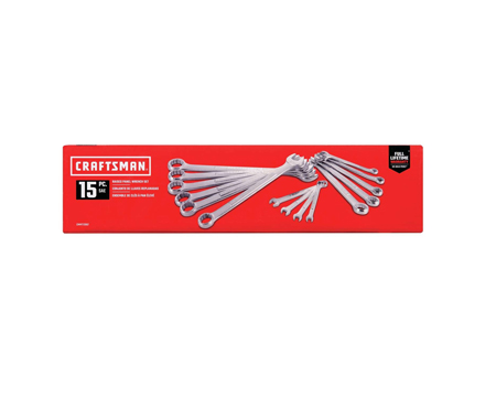 Craftsman 12 Pt SAE Combination Wrench Set 15 pc