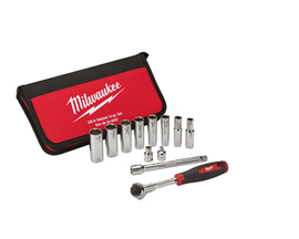 Milwaukee SAE Ratchet Set 3/8"12pc