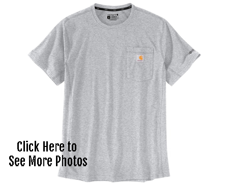 Carhartt Force Mens Relaxed Fit Midweight Pocket Short Sleeve T-Shirt