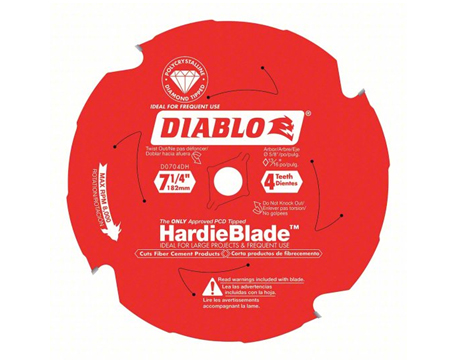 Diablo HardieBlade Saw Blade 7-1/4"x4t