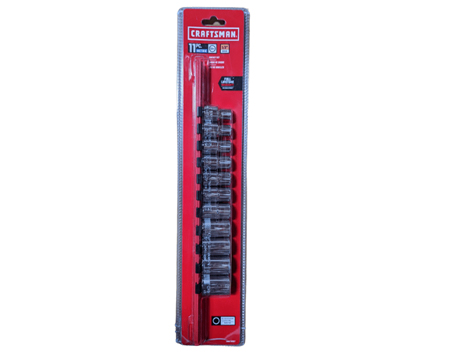 Craftsman 11 Piece Socket Set Mm 1/2" dv