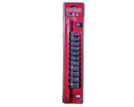 Craftsman 11 Piece Socket Set Mm 1/2" dv