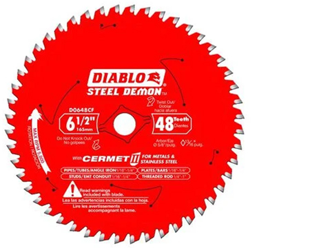 Diablo Saw Blade 6-1/2" x 48T